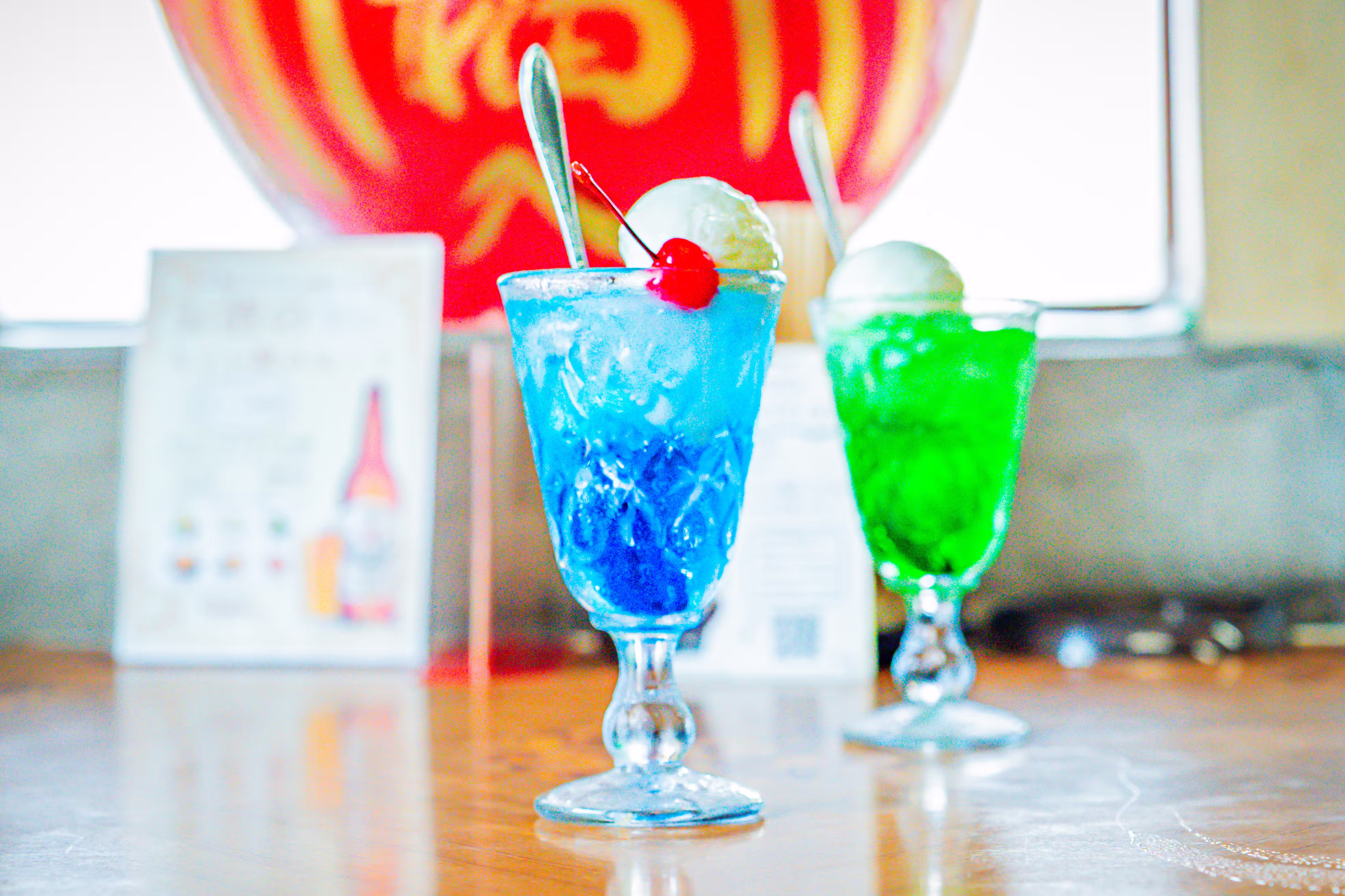 パリー食堂看板メニュー雲海フロート【秩父昭和レトロ食堂～パリー食堂】創業100年受け継がれている味